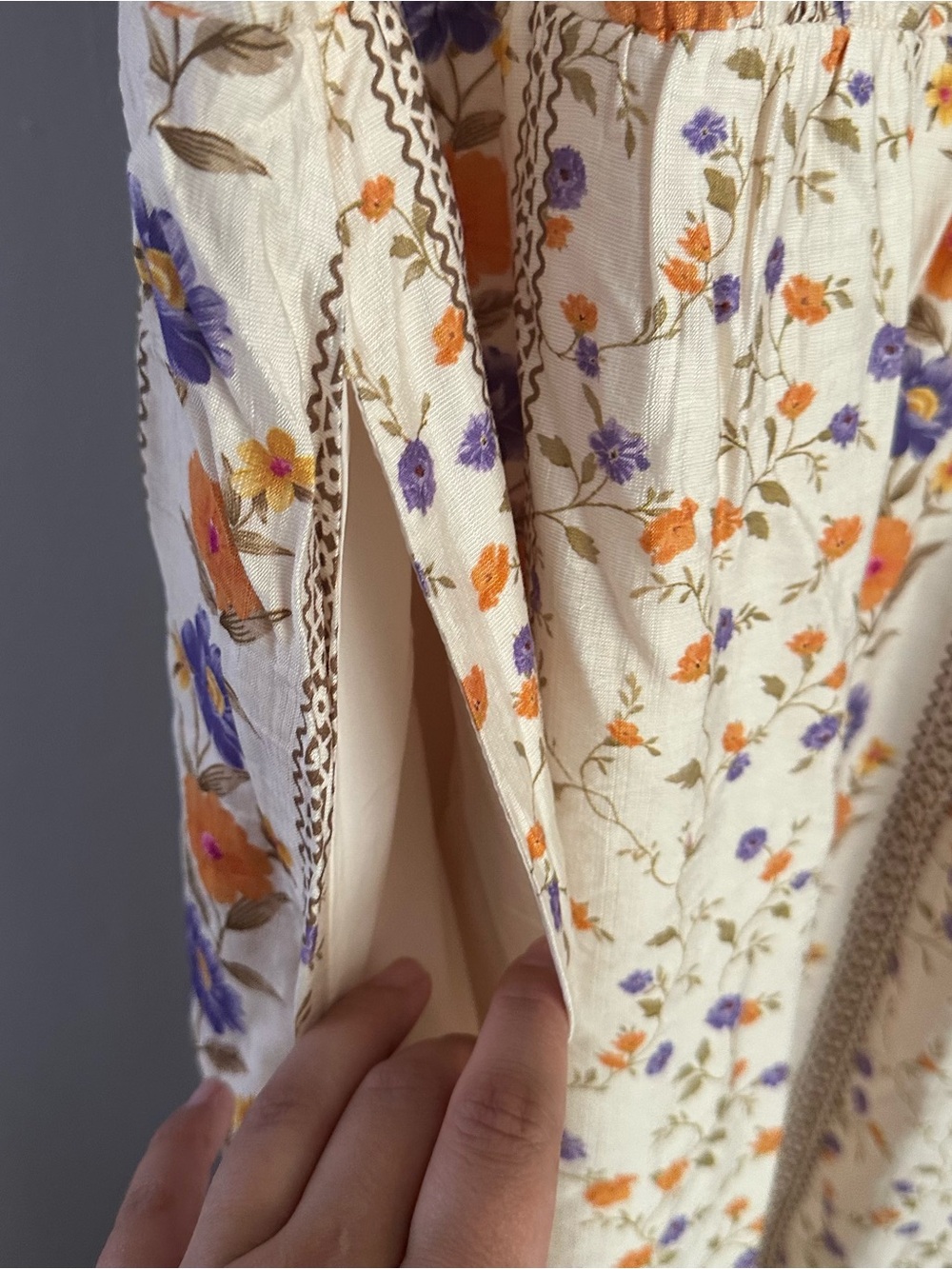 Bloomchic 3x floral cream midi dress 22-24 women’s short sleeve 22/24 nwt - Picture 8 of 10